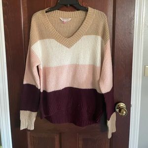 Color block sweater